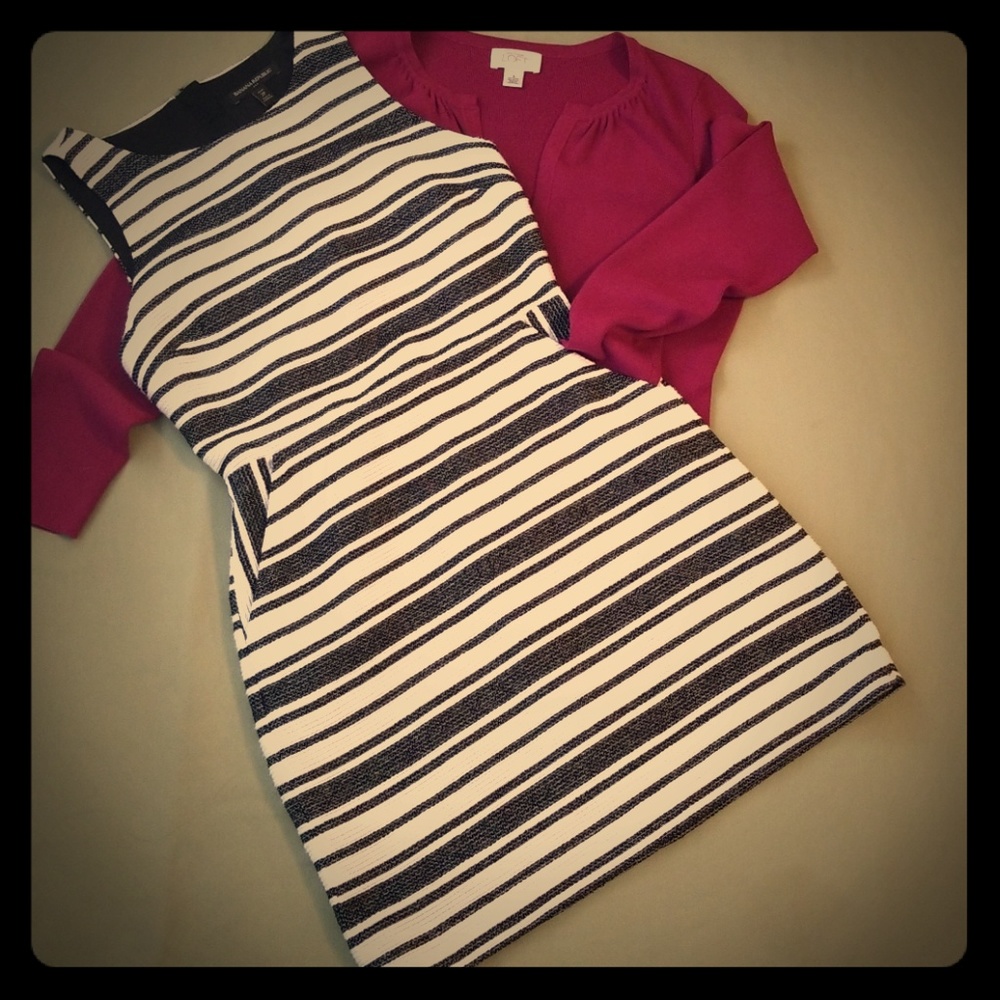 Banana Republic Striped Sheath Dress